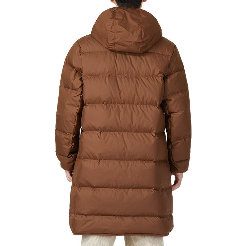 Nike hooded puffer long coat 'Brown' DV1134-259 - 7