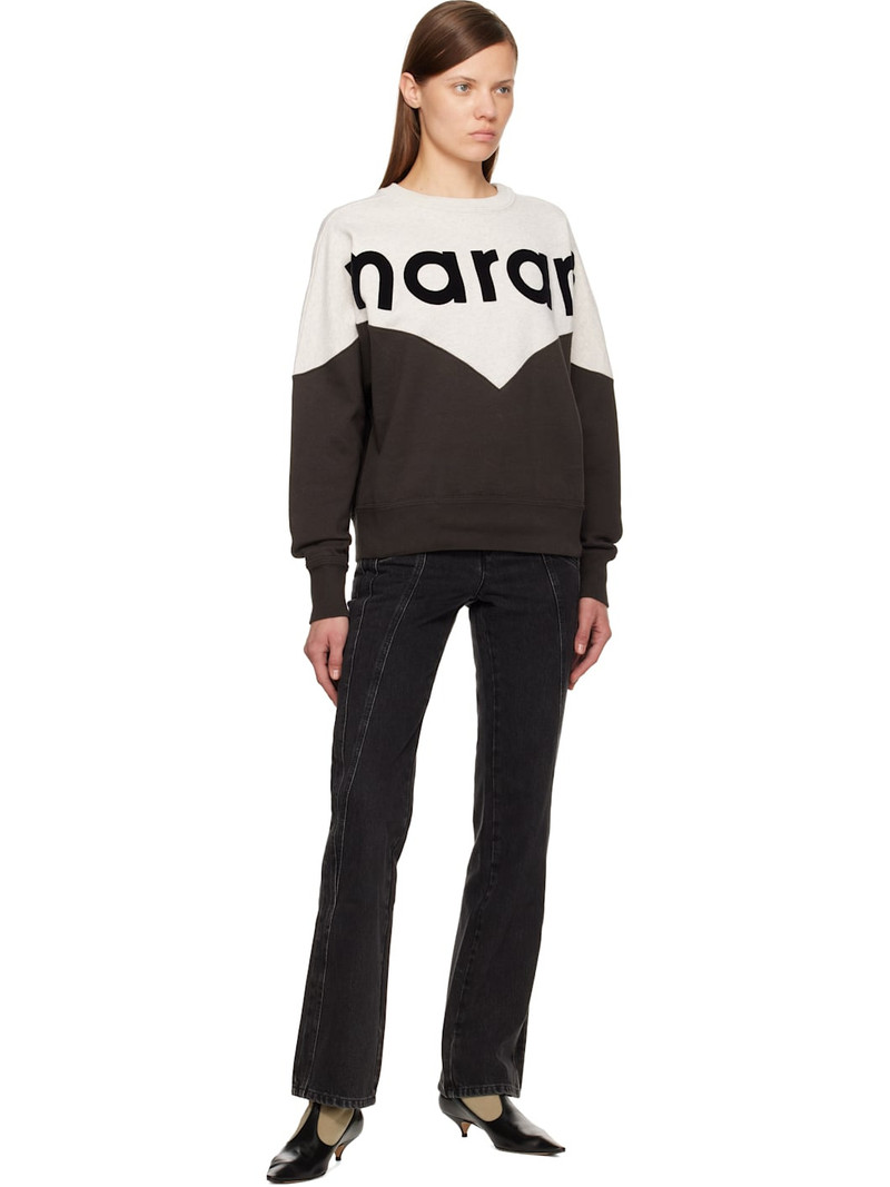 Isabel Marant Étoile Gray & Black Houston Sweatshirt outlook