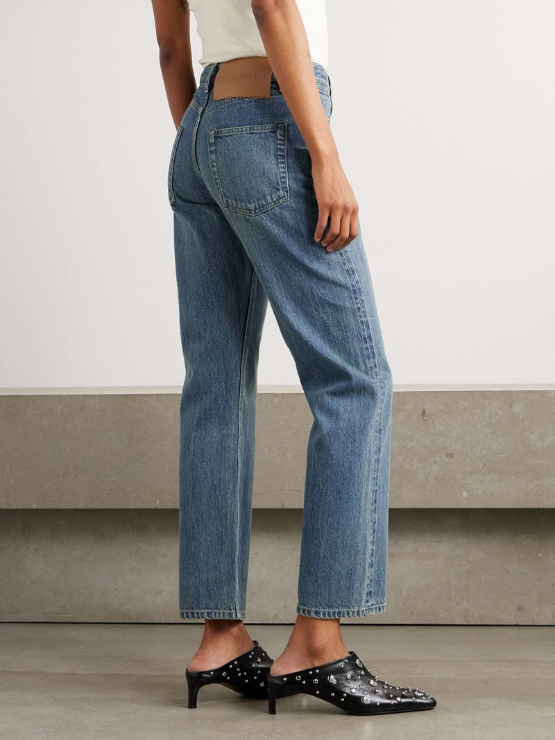 High-rise straight-leg jeans Blue 4