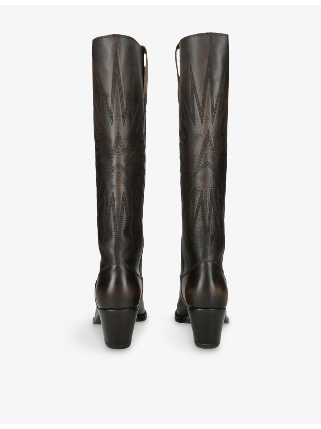 Wish Star Leather Knee-High Boots - 3