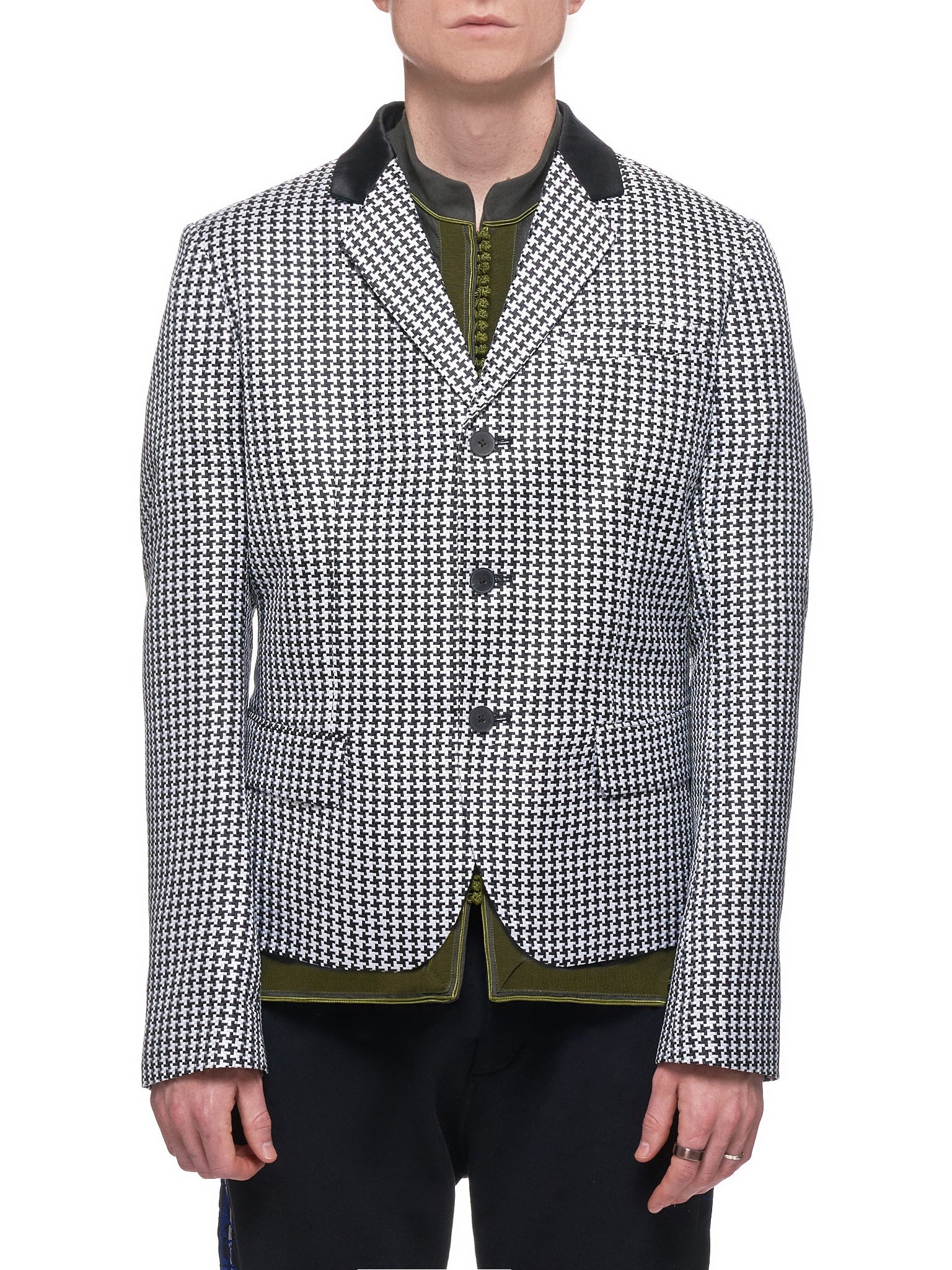 Houndstooth Blazer - 1