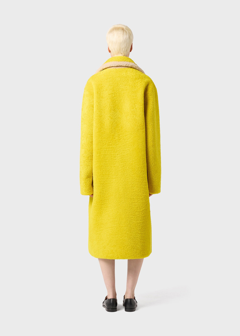 DOUBLE-BREASTED COAT IN SHEARLING 4