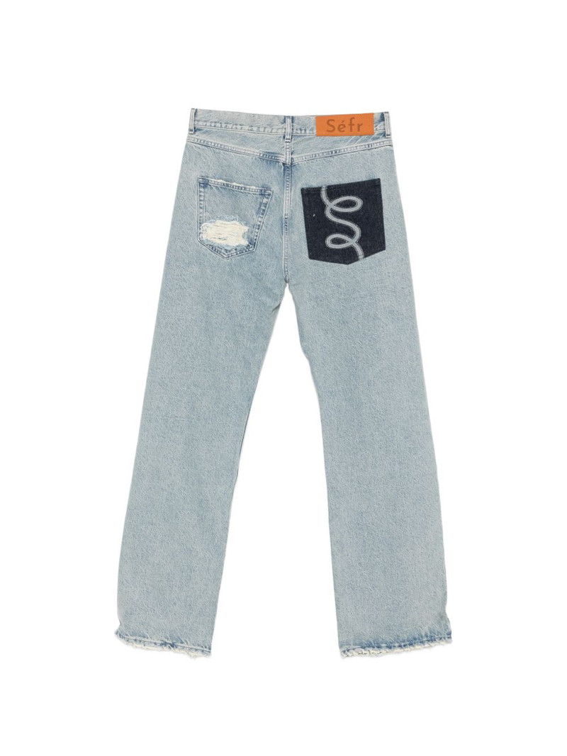 Séfr Swirl distressed jeans outlook