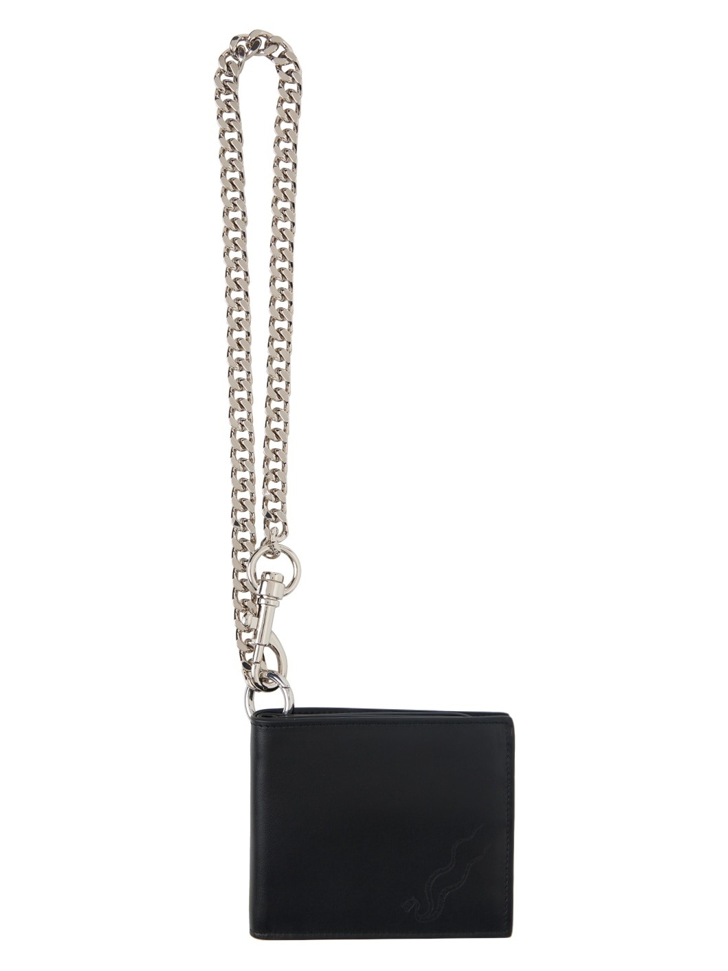 Black Leather Bifold Wallet - 1