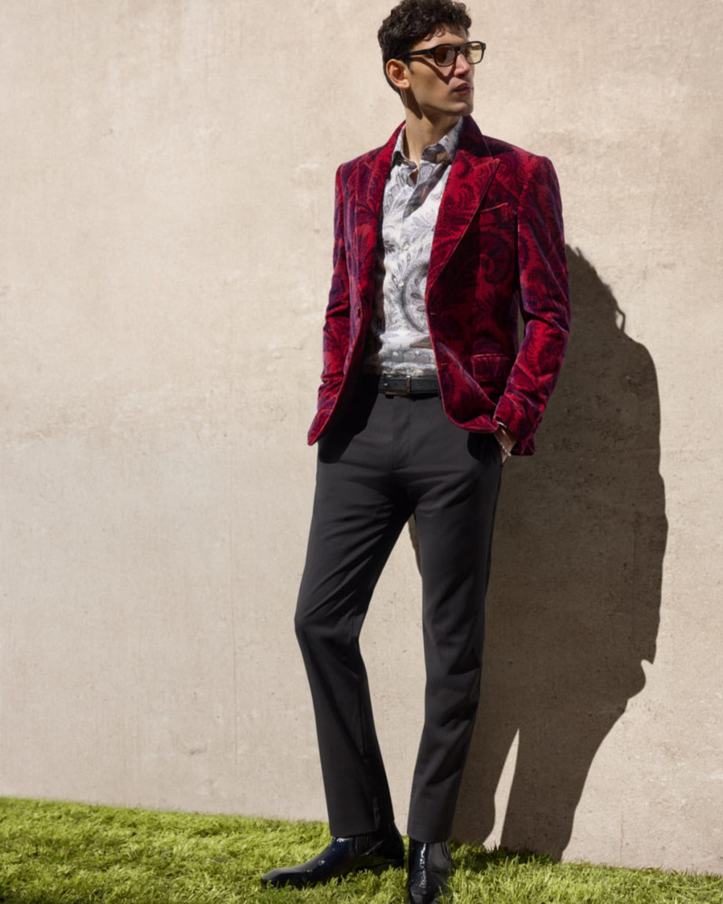 Etro Men's Cotton Multi-Paisley Dress Shirt outlook