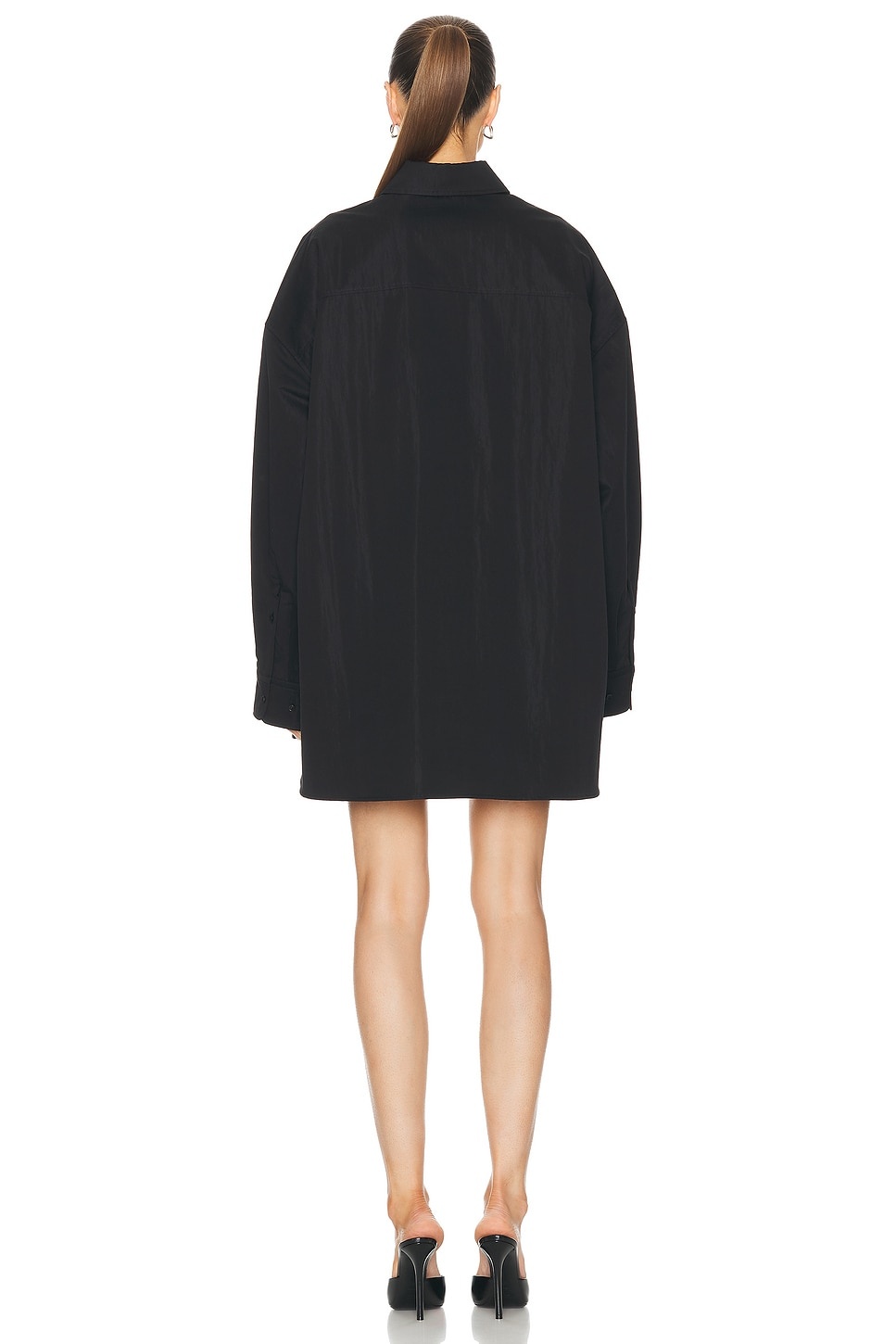 Drill Shirt Mini Dress - 3