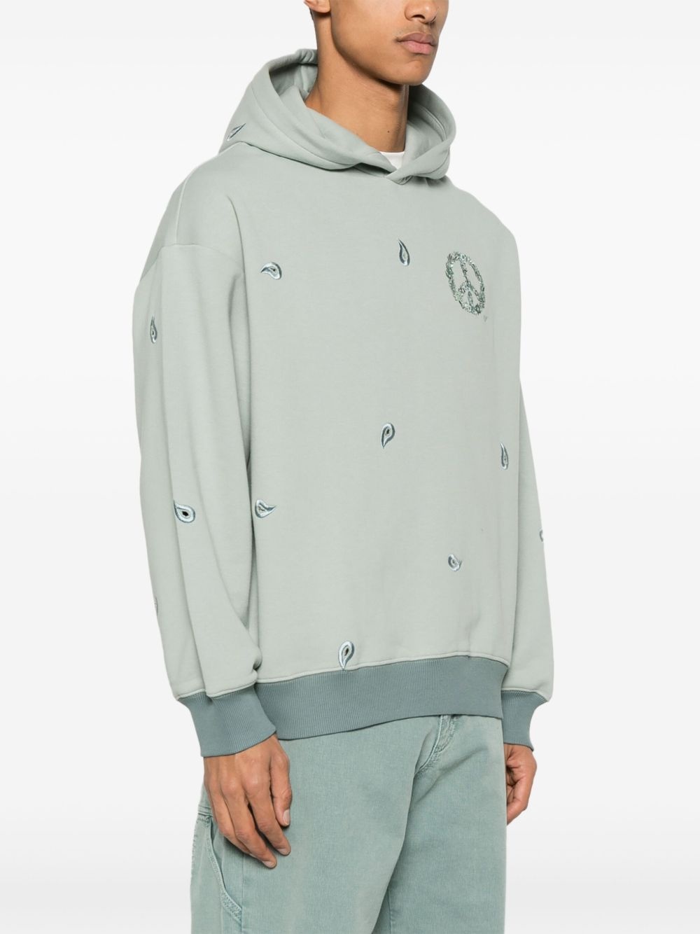 cut out-detail hoodie - 3