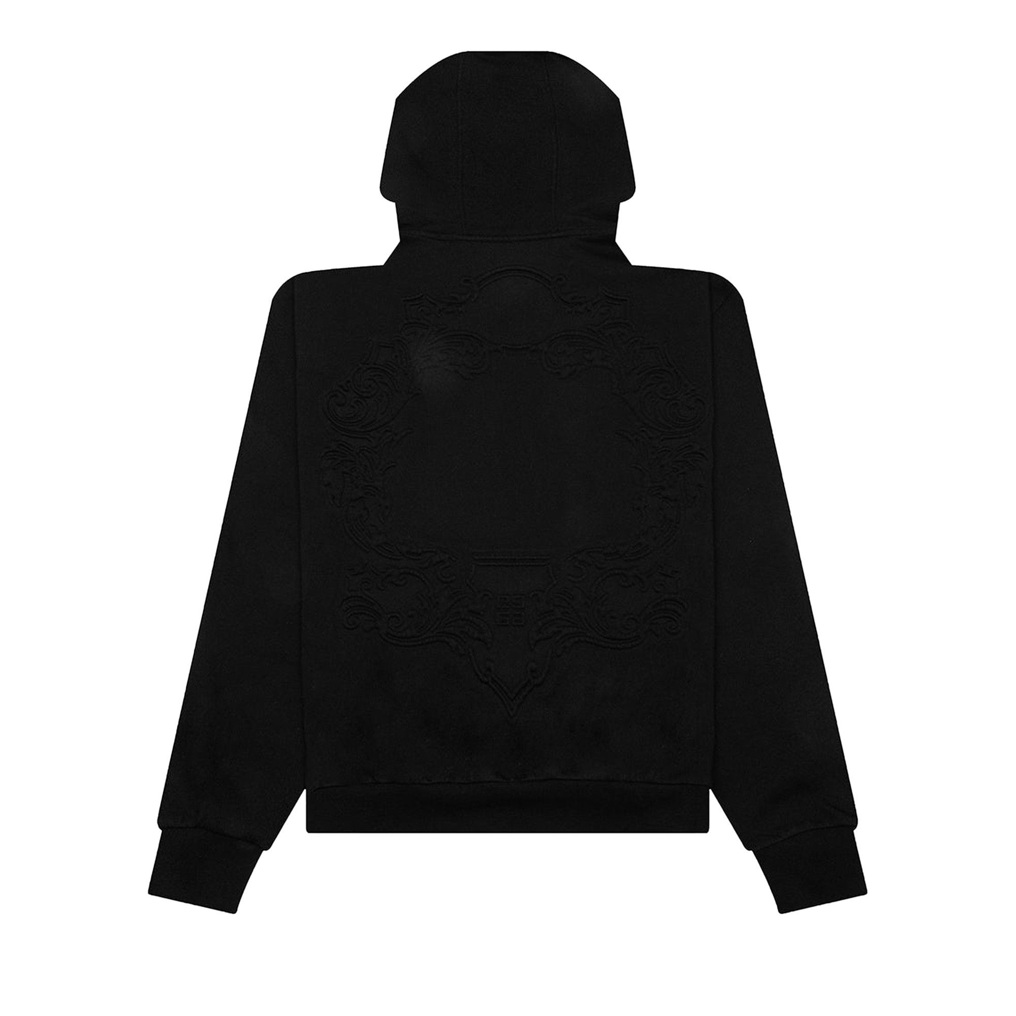 Givenchy Logo Embossed Hoodie 'Black' - 2