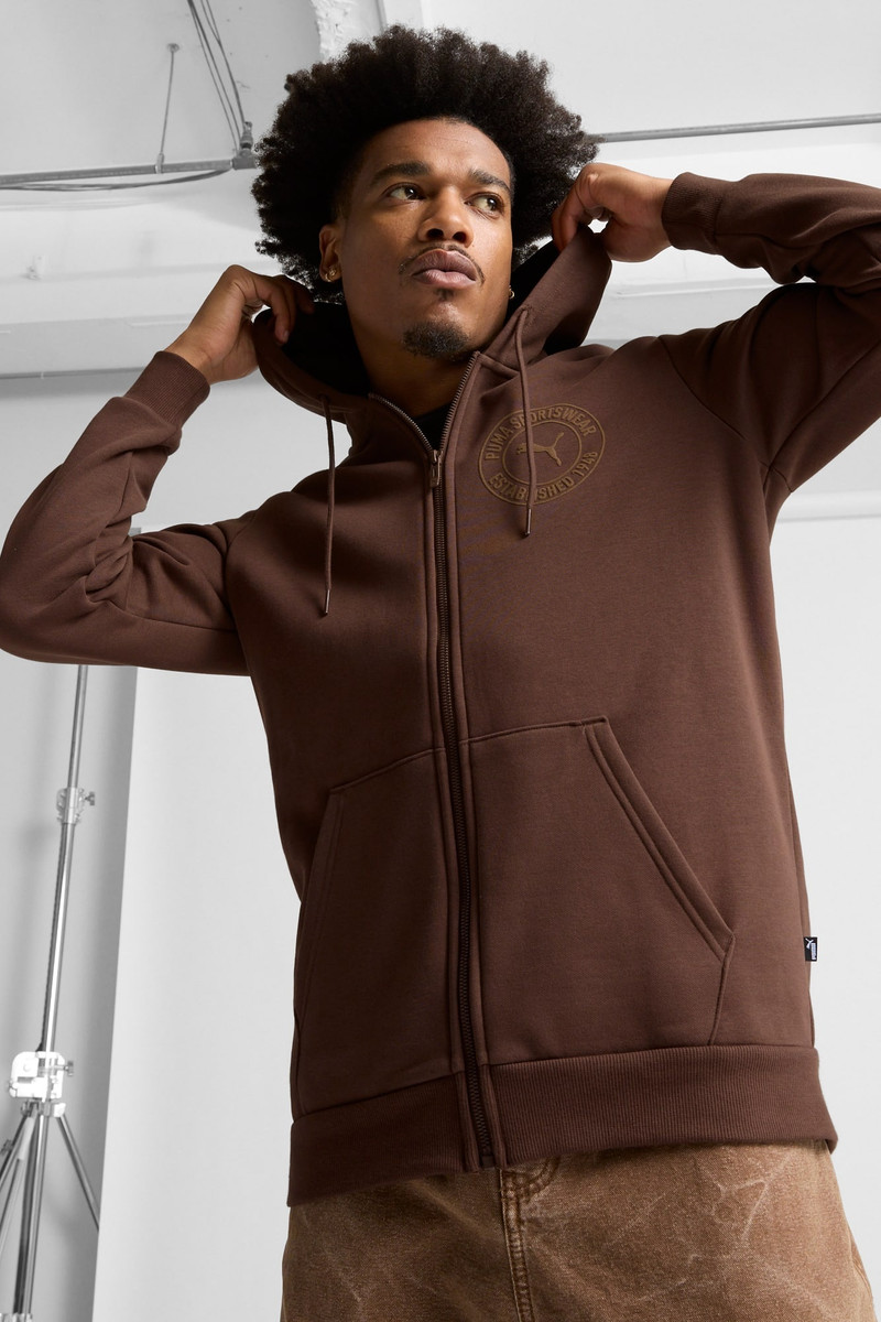 PUMA Tonal Collection Graphic Men's Full-Zip Hoodie outlook