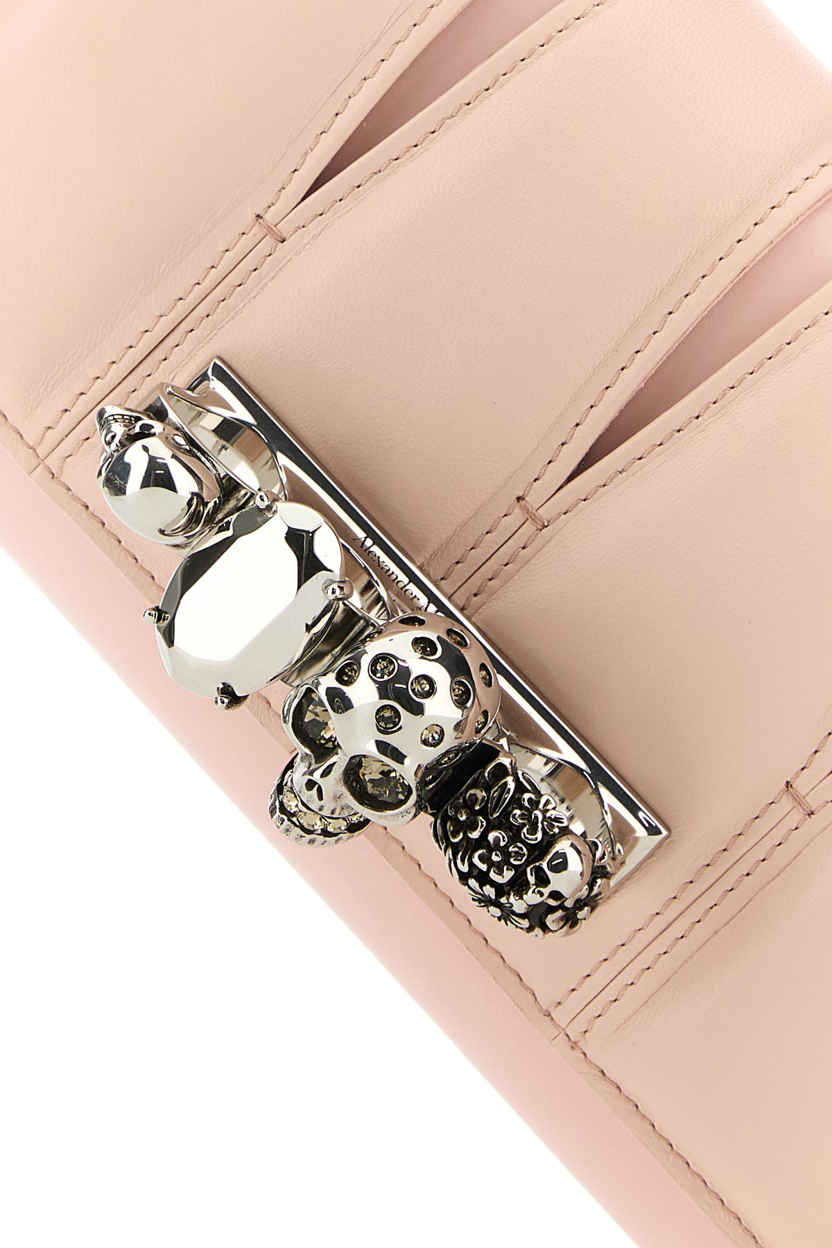 Pink leather The Slash clutch - 4