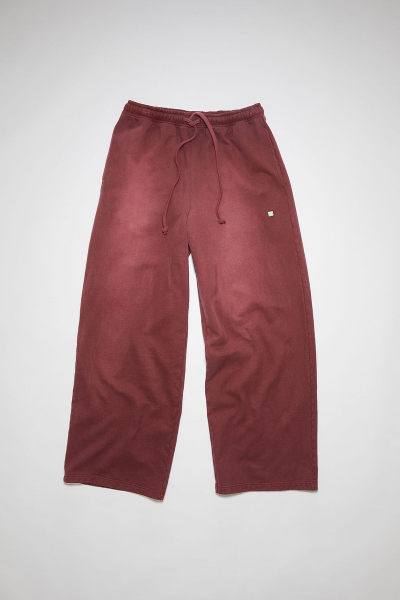 Fleece sweatpants - Wine red 6