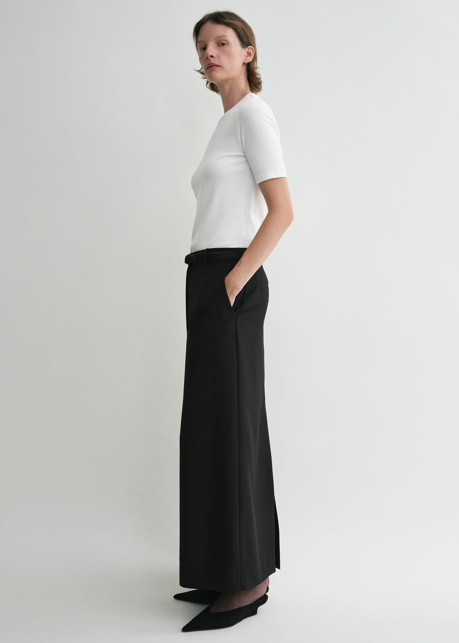 Classic rib tee white - 3