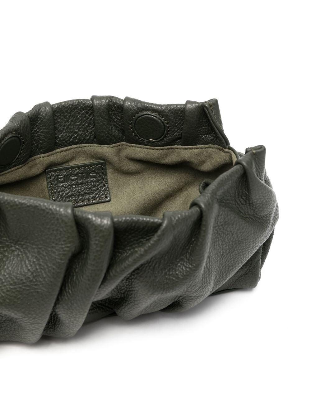 gathered-detail leather shoulder bag - 5