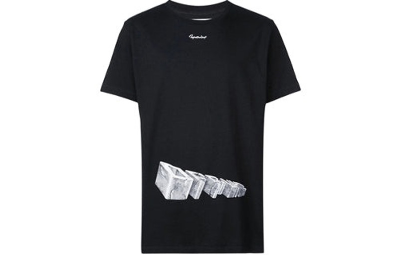 Off-White Off-White 3D Printing Cotton Short Sleeve Black OMAA027R191850041088 outlook