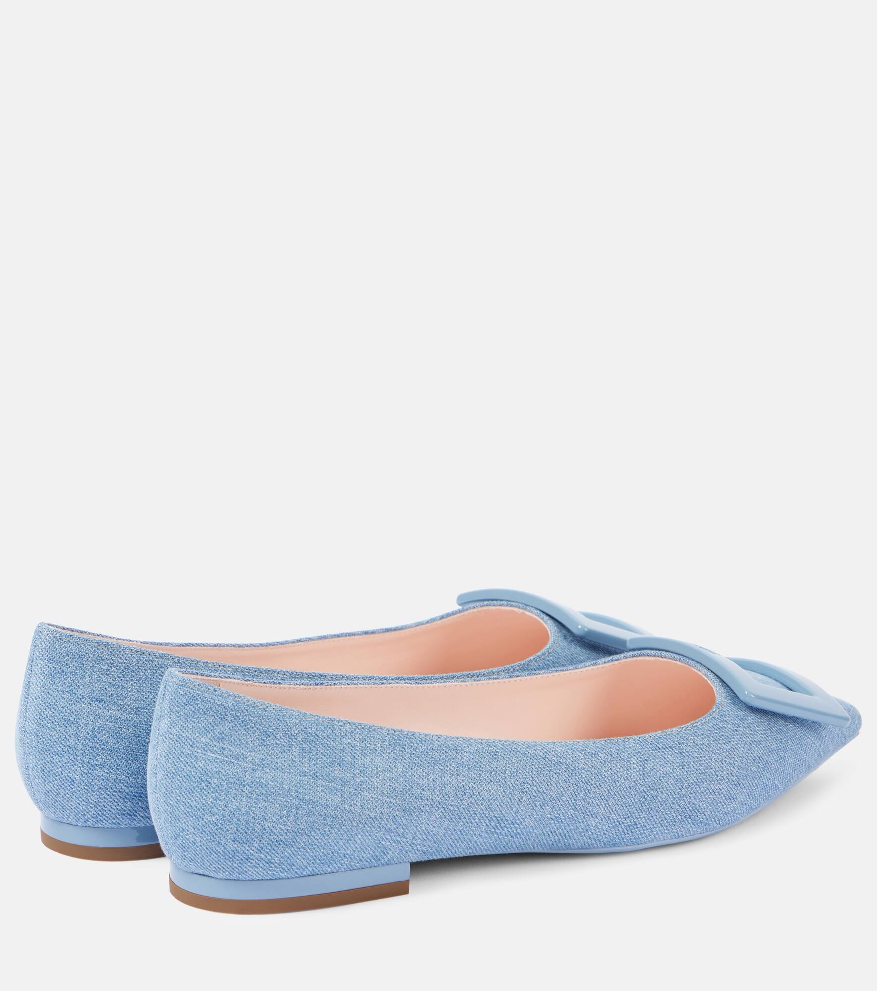 Gommettine Ball denim ballet flats - 3