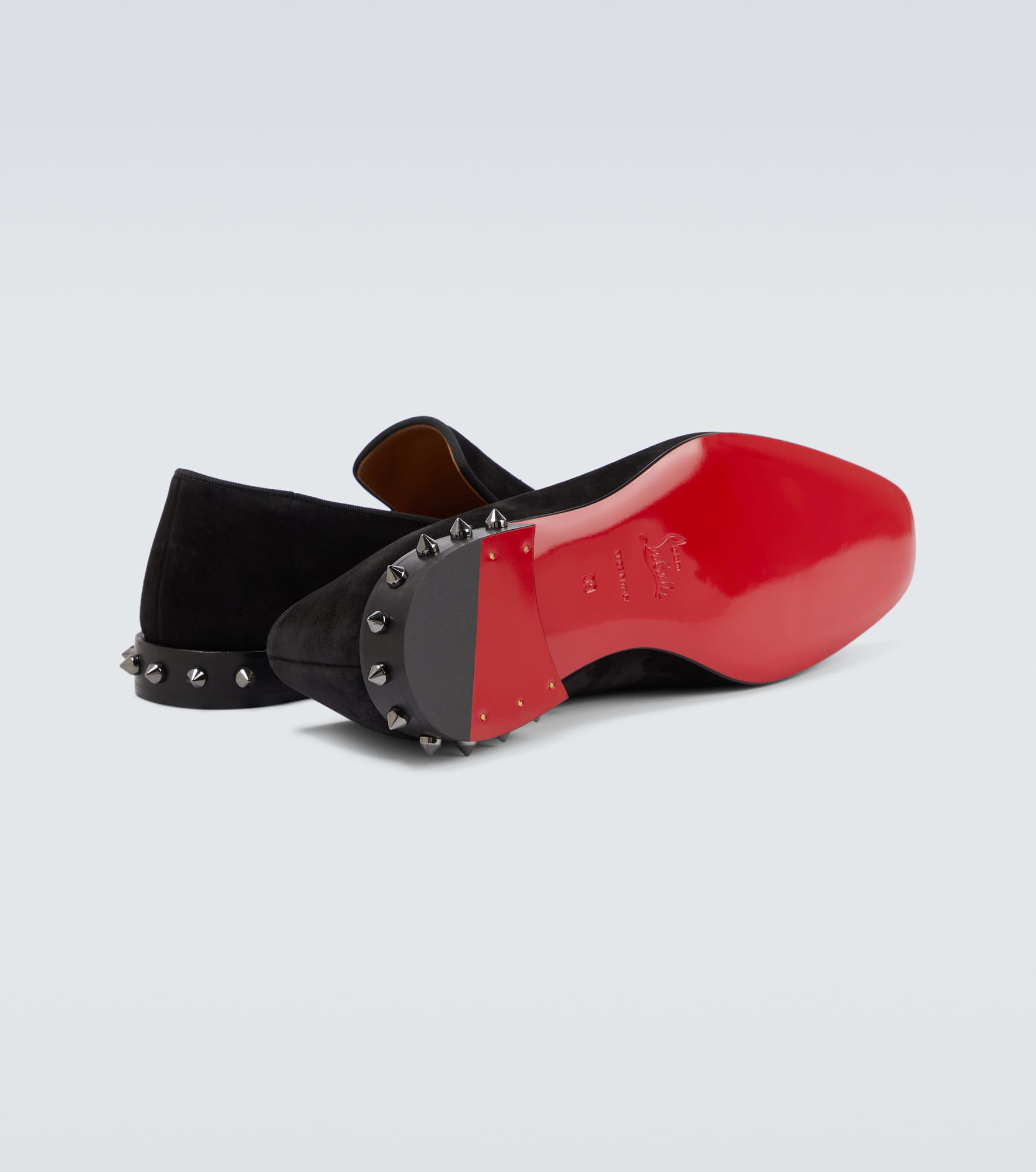 Marquees spiked suede loafers - 7