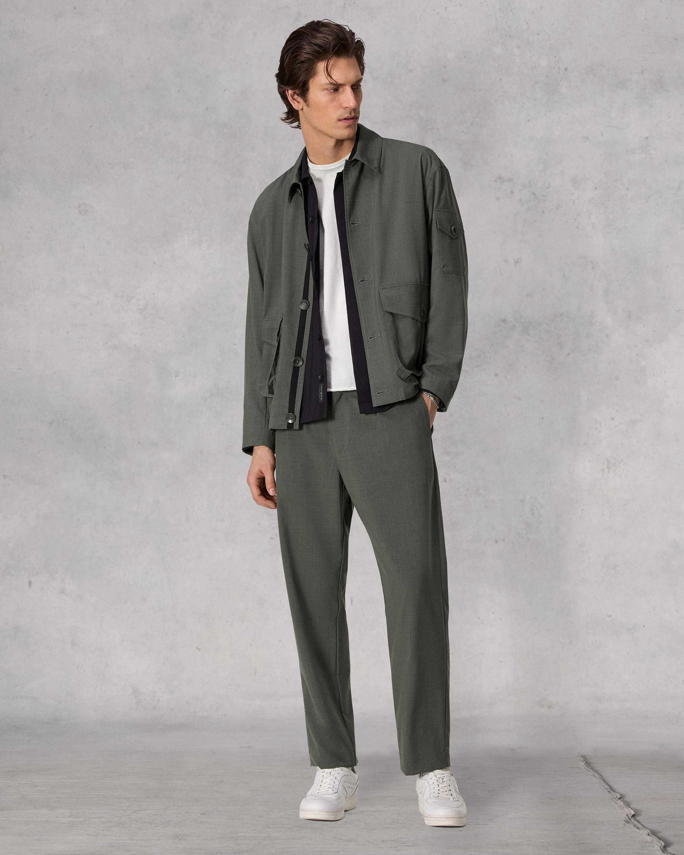Cade Tropical Wool Jacket
Oversized Fit - 4