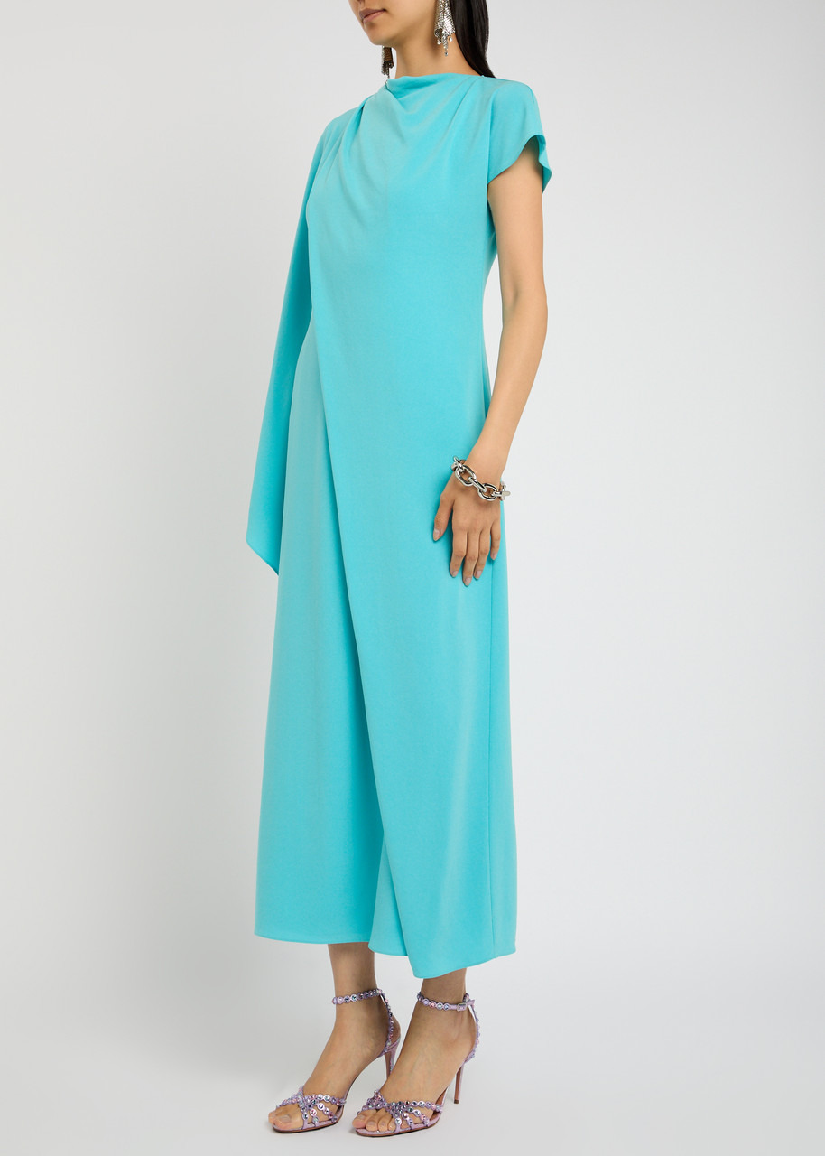 Roksanda Hilma Draped Crepe Midi Dress - 2