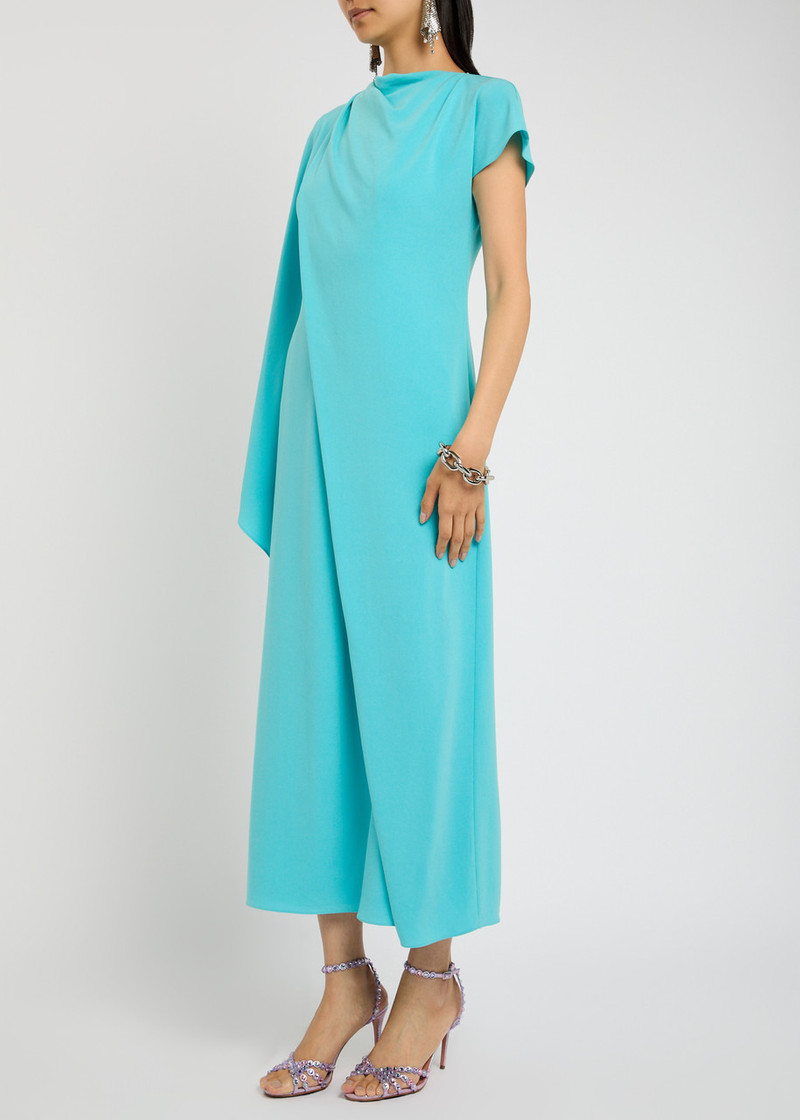 Roksanda Roksanda Hilma Draped Crepe Midi Dress outlook
