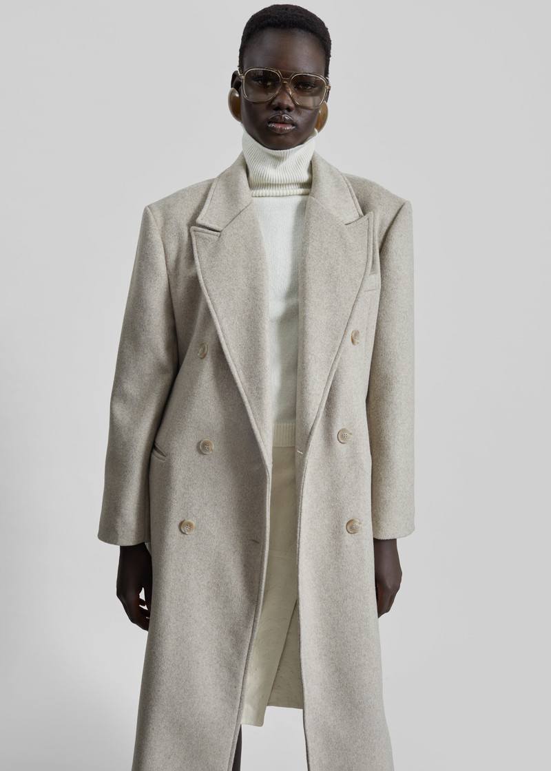 Bellace Wool Coat - Taupe 5