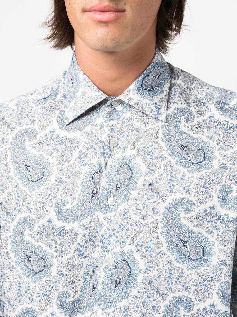 paisley-print cotton shirt - 5