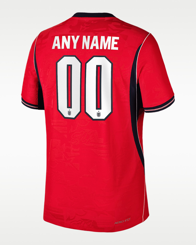 England 2026 Match Away Men's Nike Aero-FIT Soccer Authentic Custom Jersey By You 1