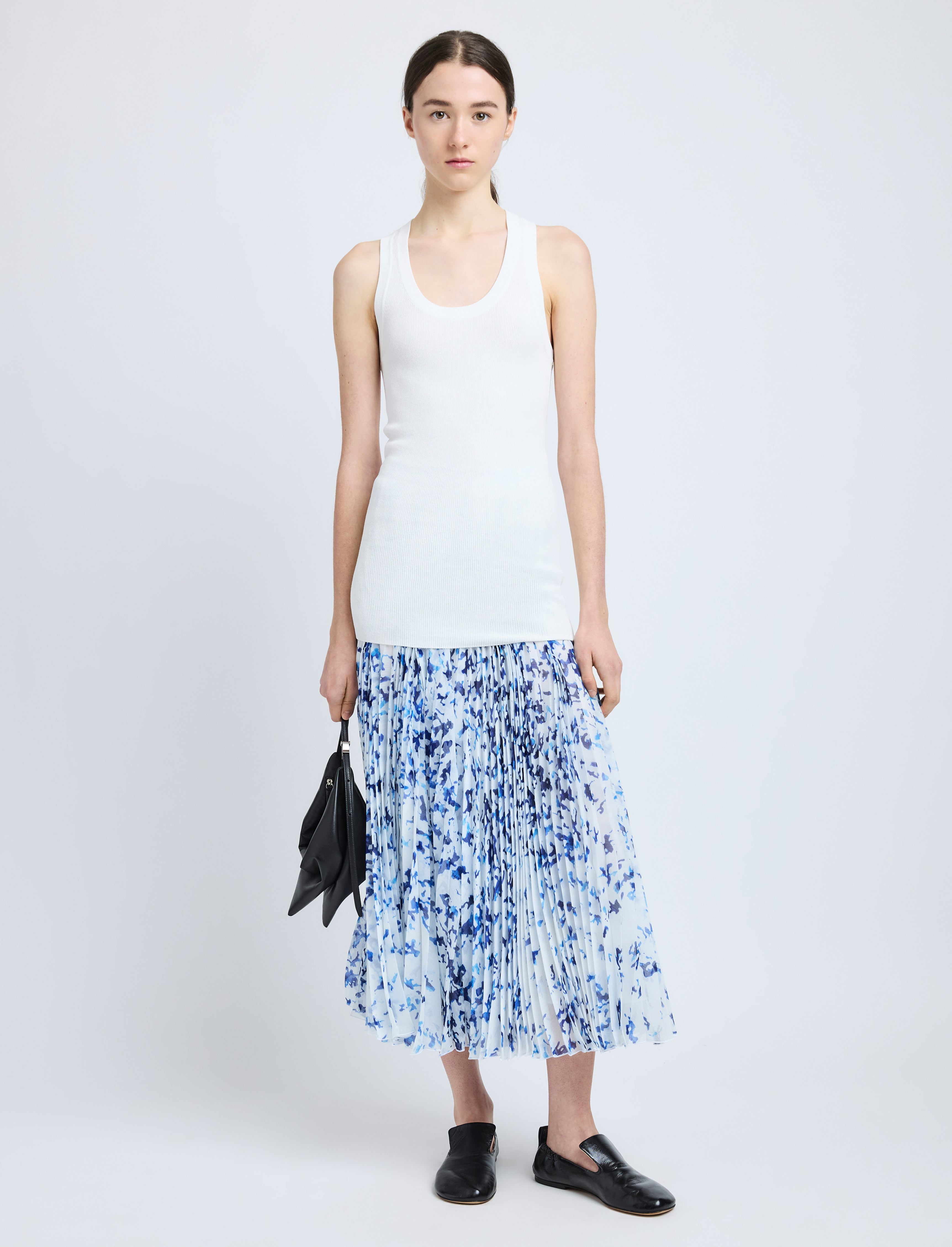 Cecily Skirt in Printed Crinkle Chiffon - 2