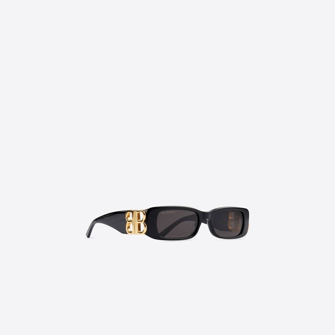 Dynasty Rectangle Sunglasses in Black - 3
