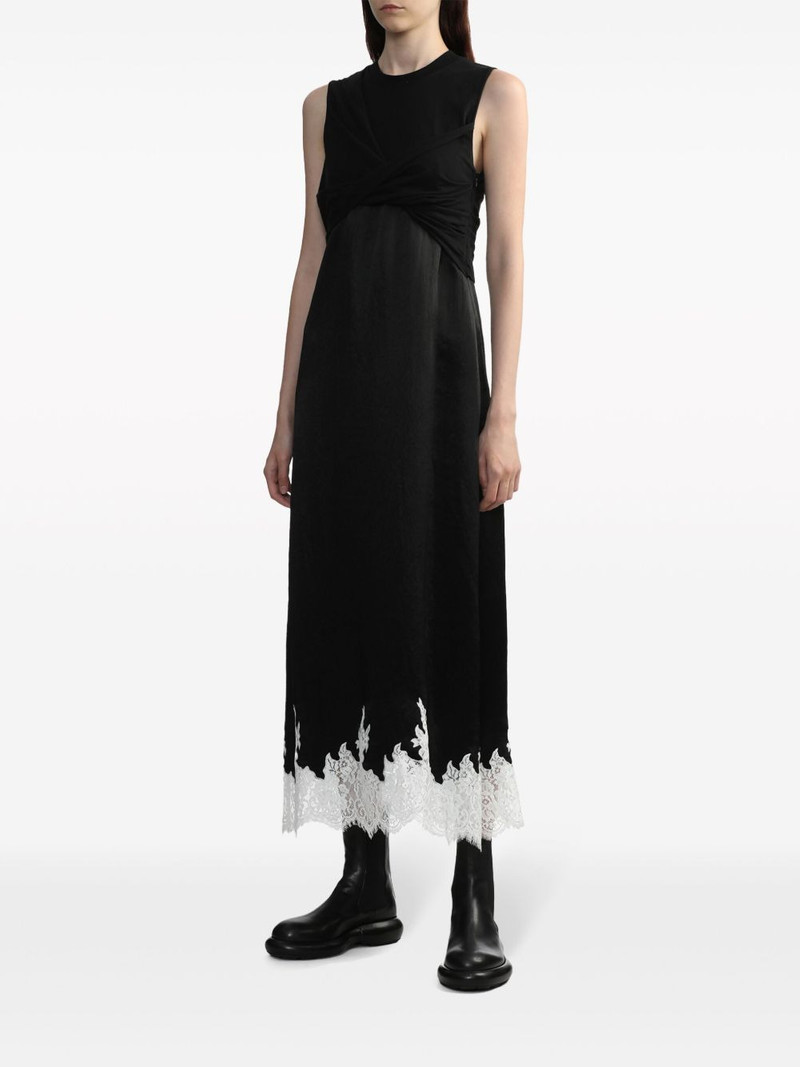 draped cotton midi-dress 3