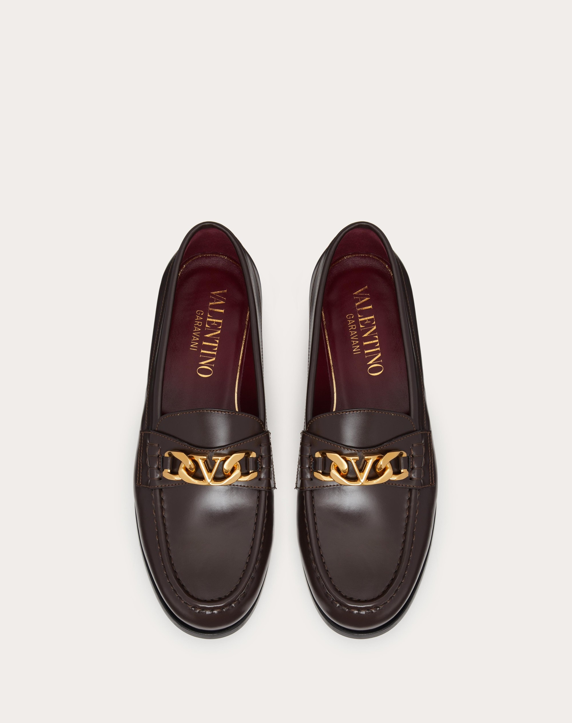 VLOGO CHAIN CALFSKIN LOAFER - 4