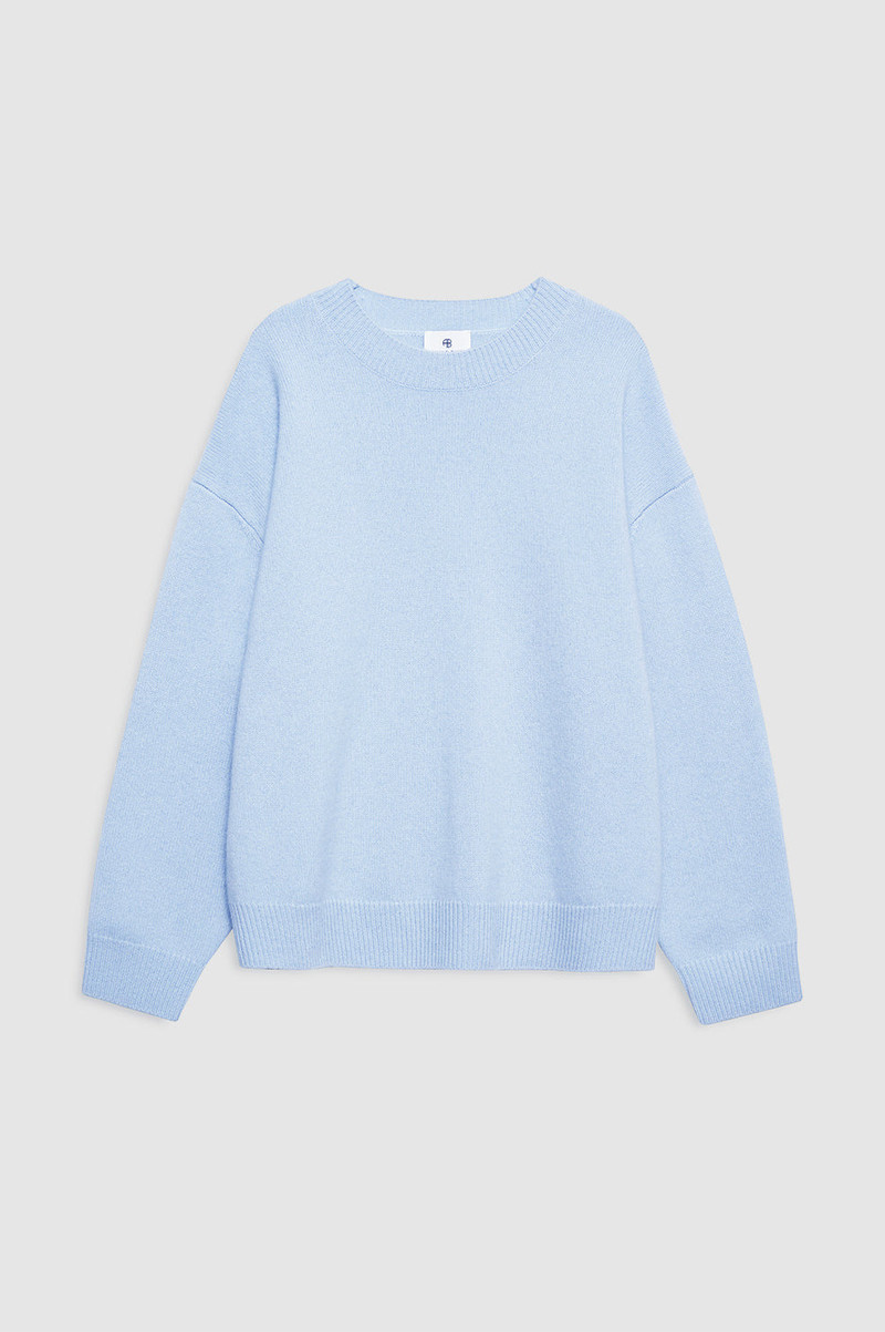 Lee Crew Sweater - Pale Blue - 1