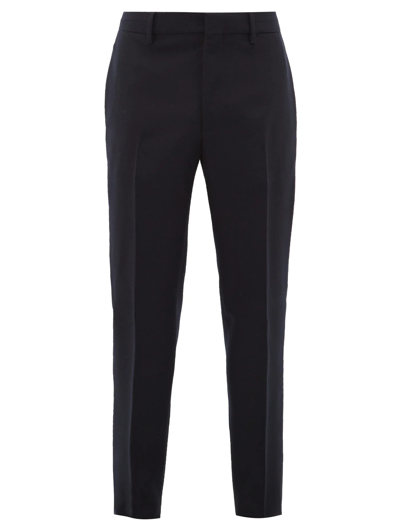 Tapered-leg wool trousers - 1