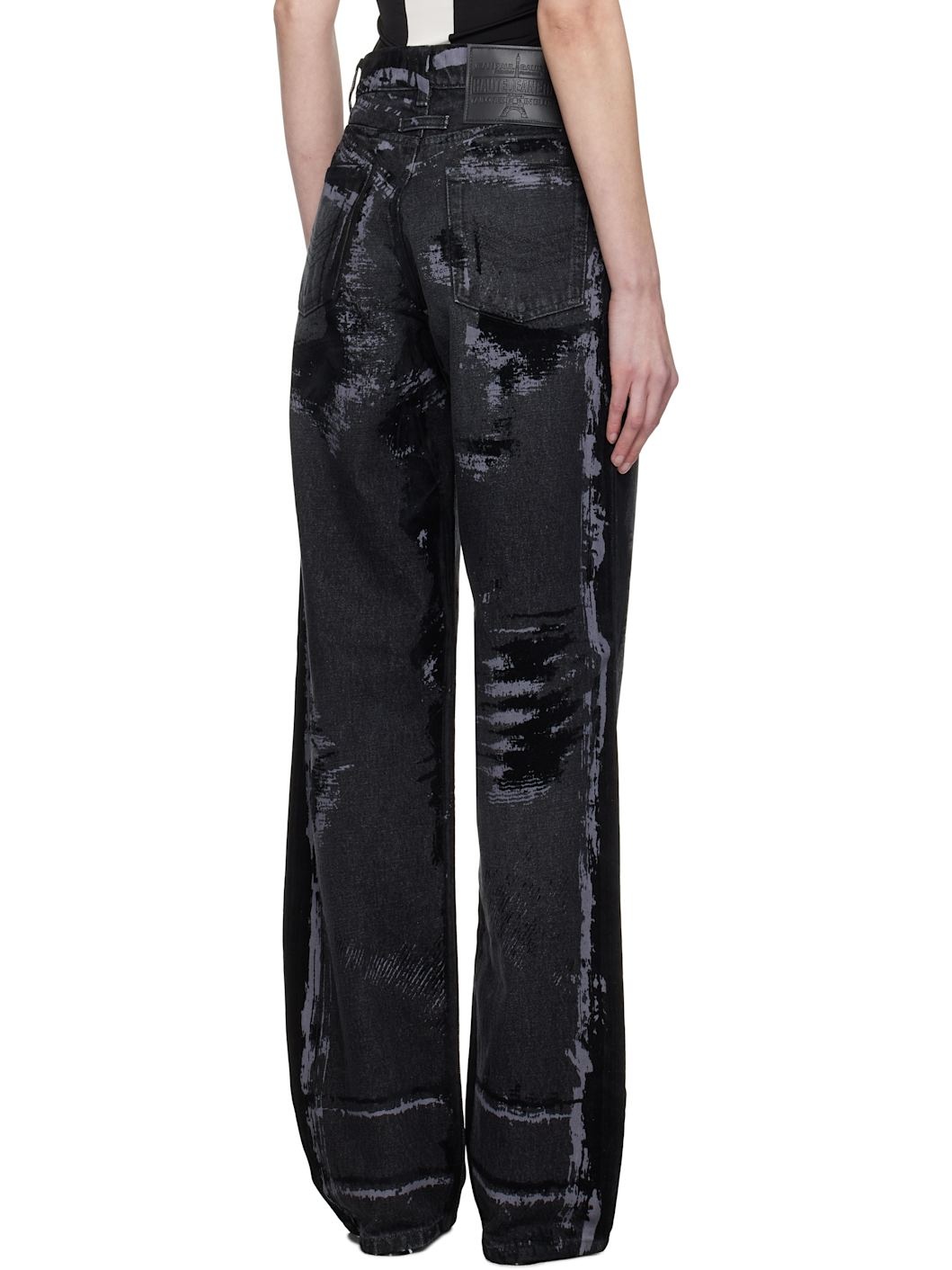 Black 'The Flocked' Jeans - 3