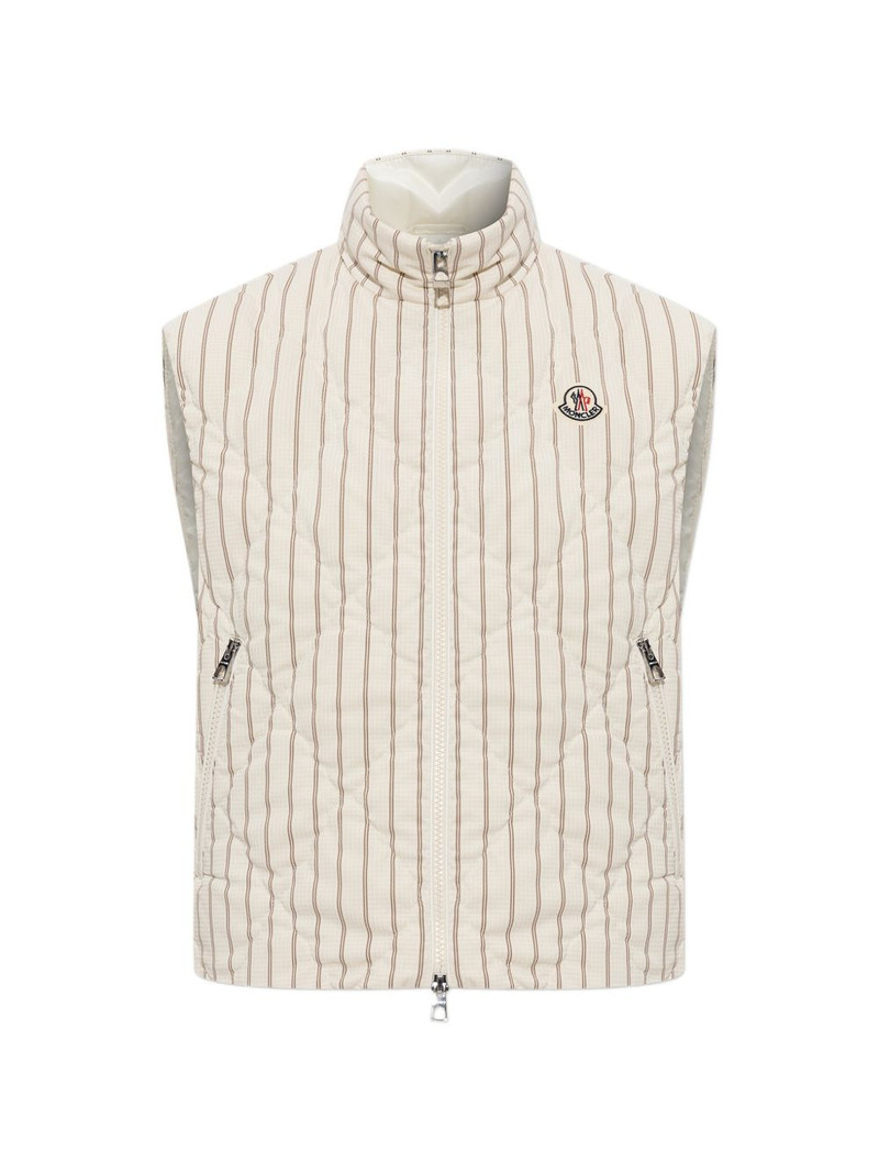 Aussa pinstriped quilted gilet 1