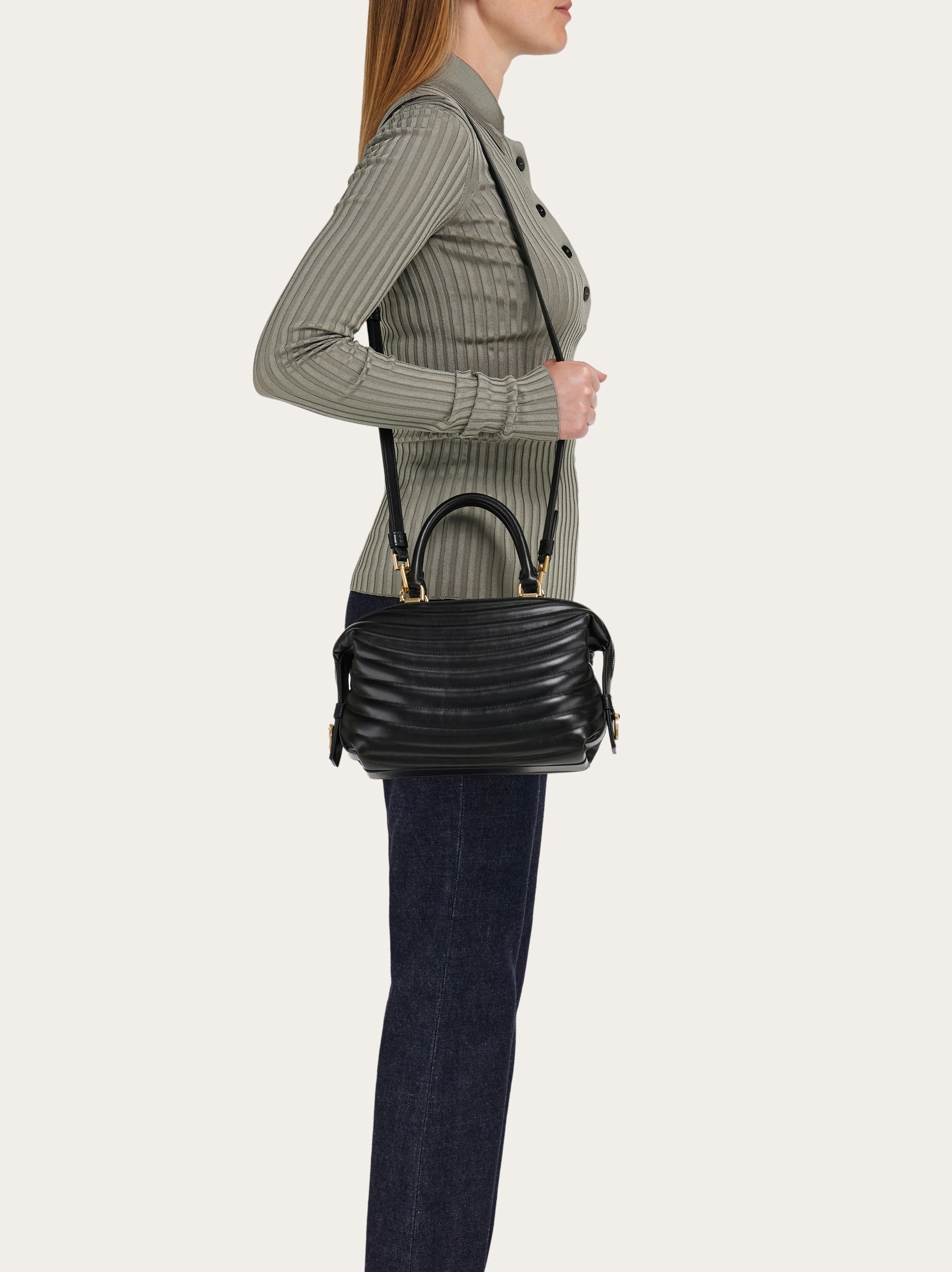 Quilted bowling bag (S) - 3