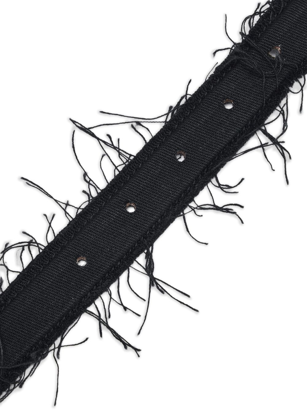 frayed-edge leather belt - 4