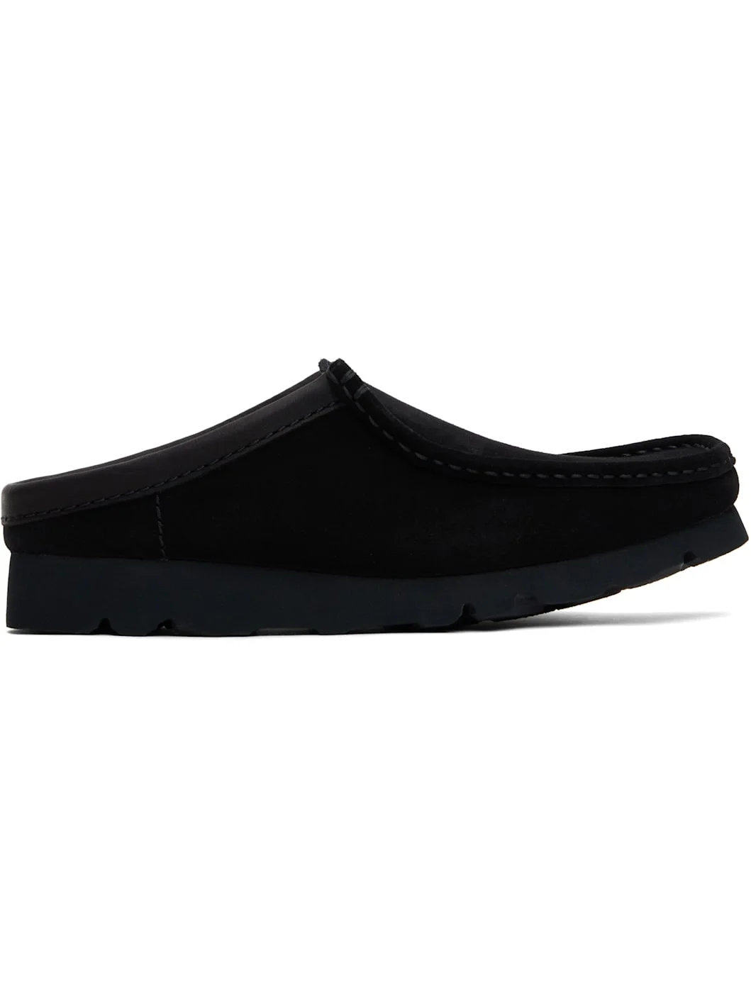 Black Wallabee Slip Loafers - 1