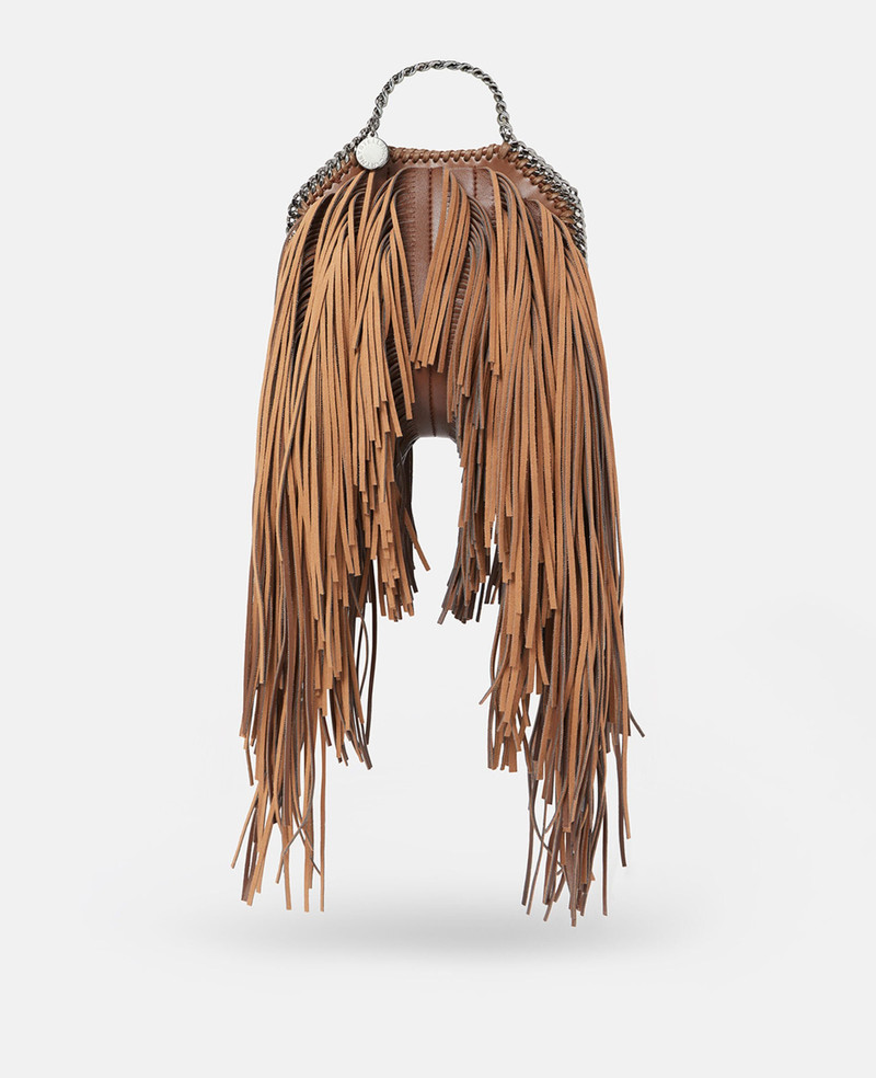 Alter-Suede Fringe Falabella Tiny Tote Bag 1