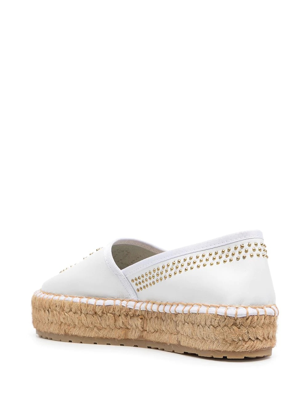 Stud embellished Love espadrilles - 3