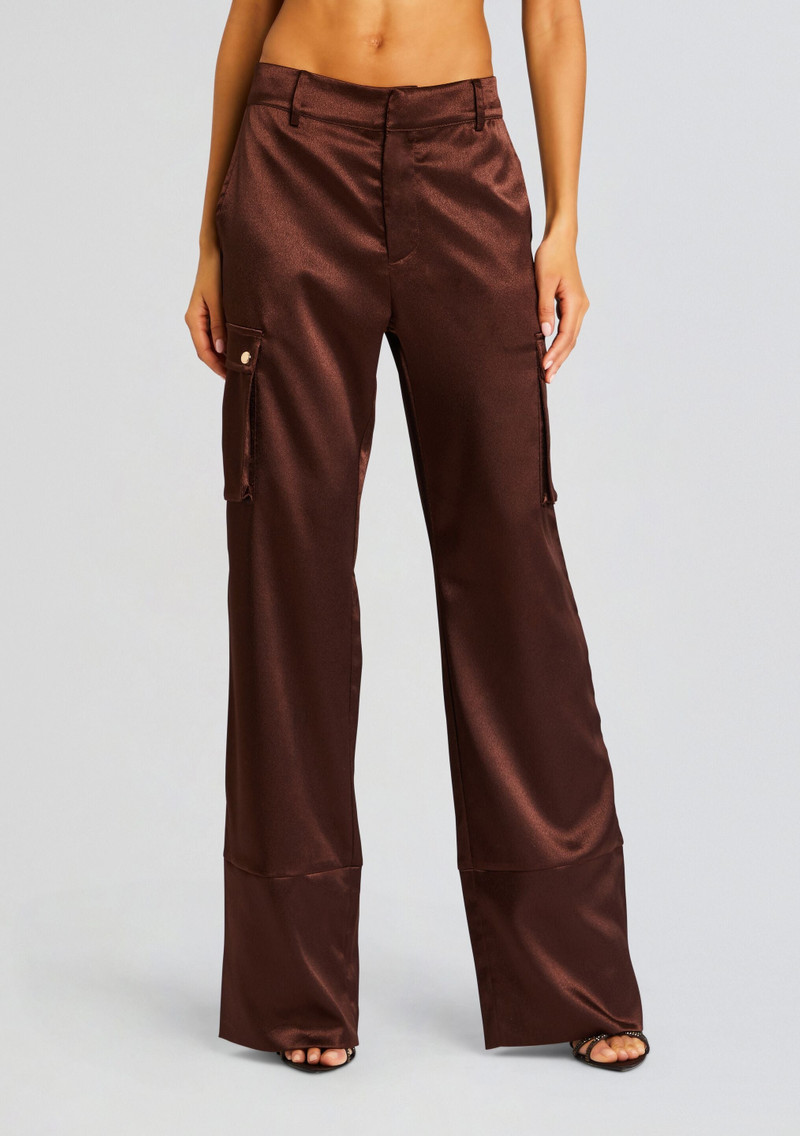 GALIA SATIN CARGO PANT 1