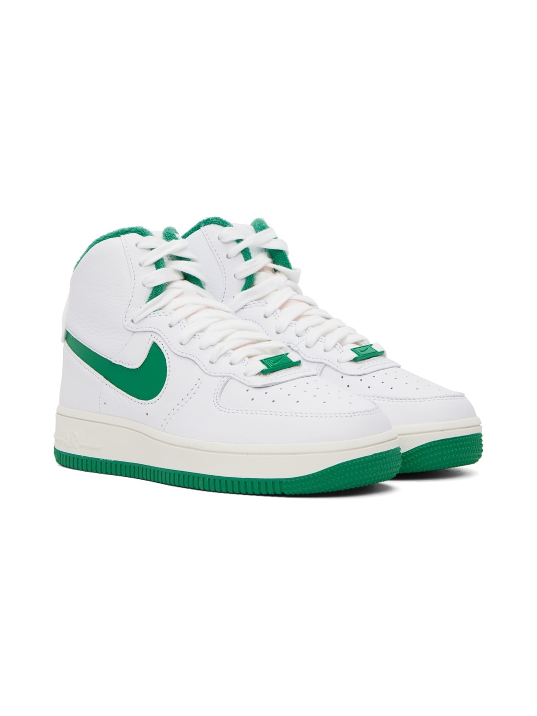 White & Green Air Force 1 Sculpt Sneakers - 4