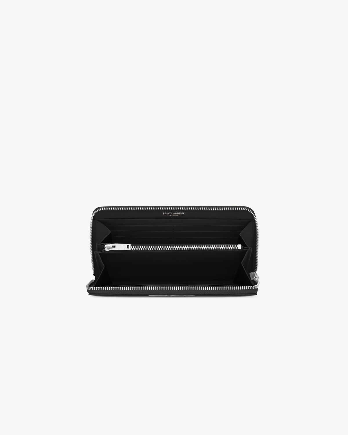 CASSANDRE MATELASSÉ ZIP AROUND WALLET IN GRAIN DE POUDRE LEATHER - 4