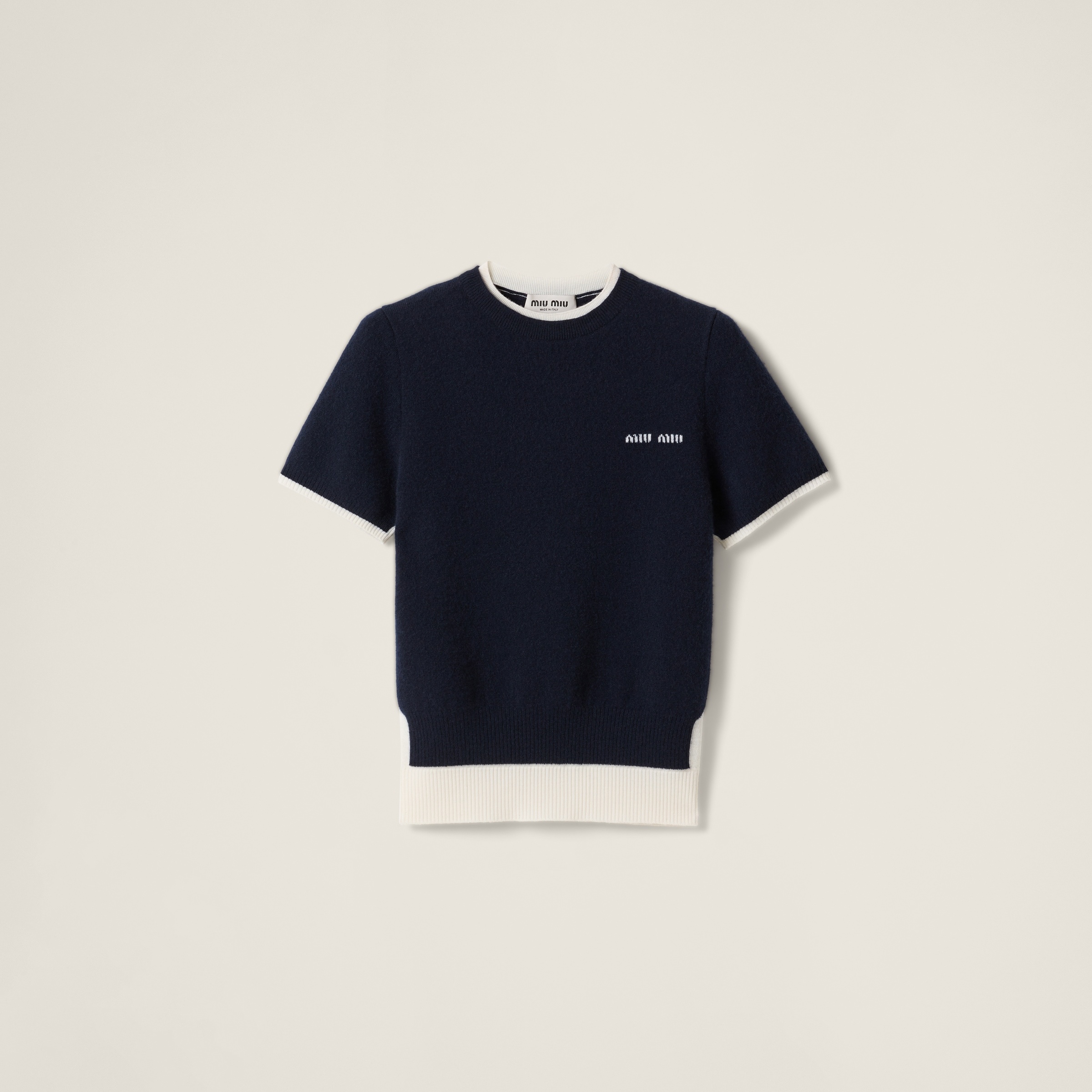 Cashmere and wool crew-neck sweater - 1