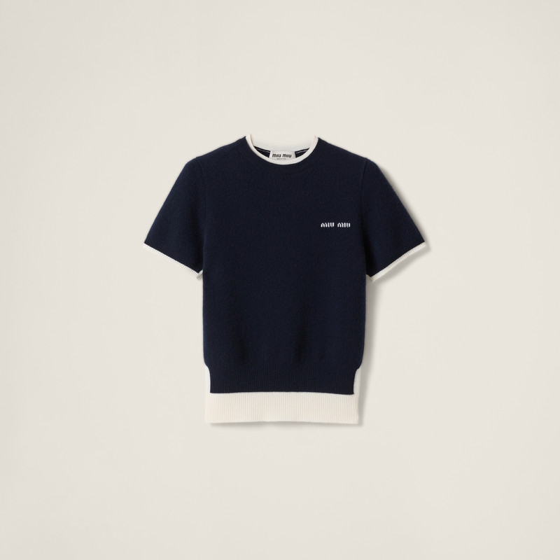 Cashmere and wool crew-neck sweater 1