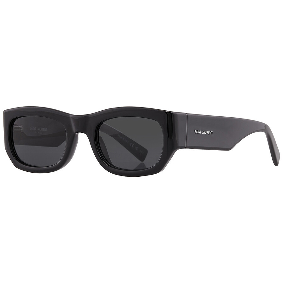 Saint Laurent Dark Grey Rectangular Ladies Sunglasses SL 713 001 53 - 3