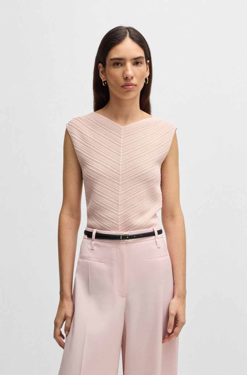 BOSS LEATHER BELT WITH GOLD-TONE BUCKLE outlook