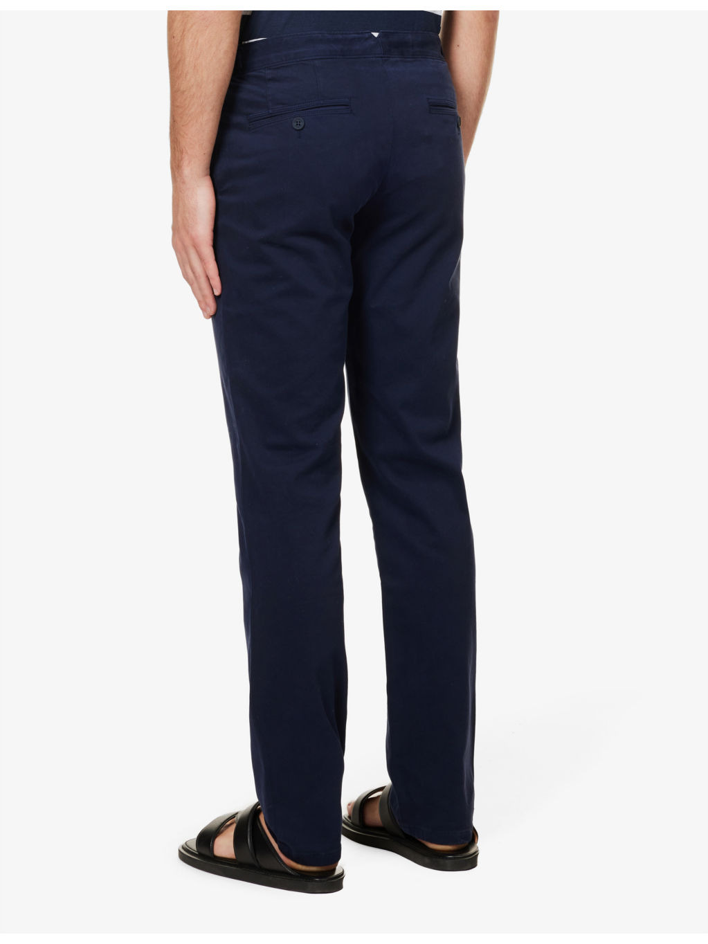 Fallon regular-fit straight-leg stretch-cotton trousers - 4