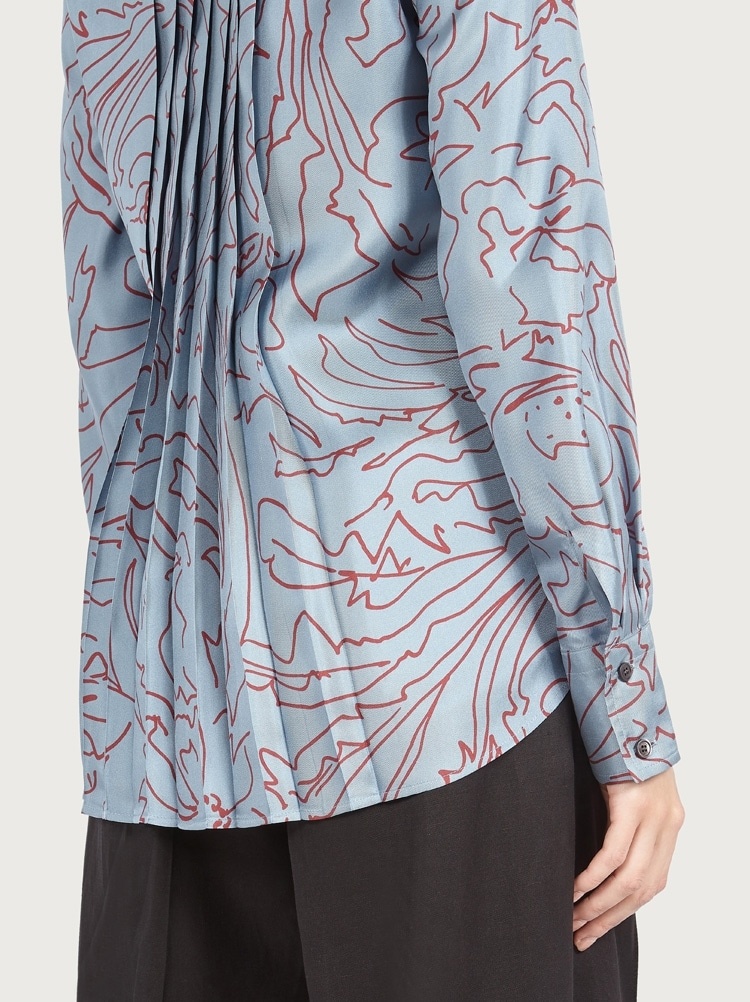 PRINTED SILK SHIRT - 4