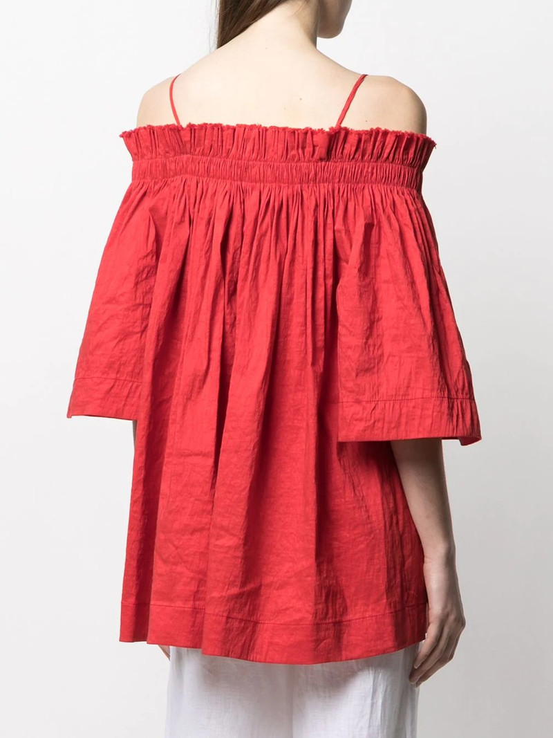 off-shoulder linen blouse 4