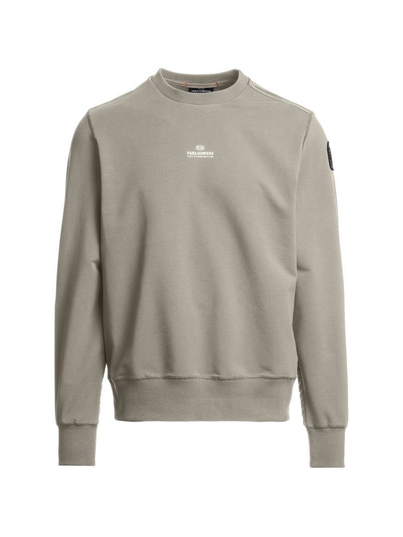 Fergus logo-patch crew-neck sweatshirt 1